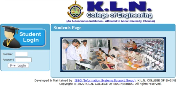 KLNCE Student Login