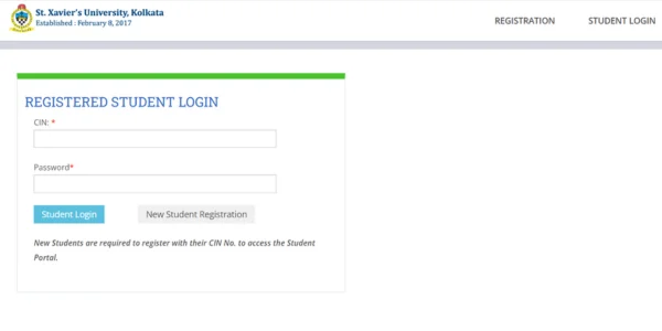 SXUK Student Login